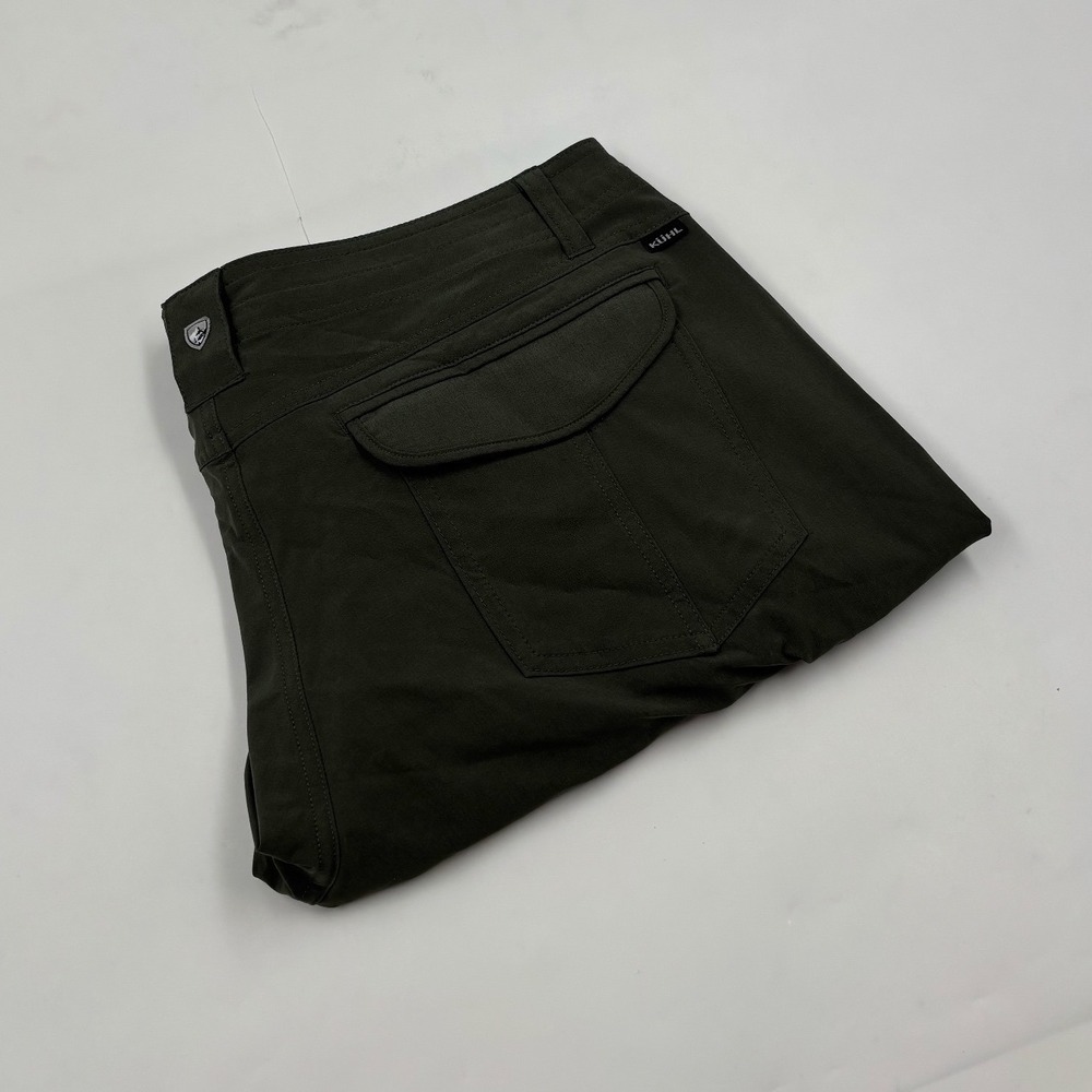 Kuhl Women's 12 Hiking Freeflex Cargo Green Outdoor Lightweight 10" Shorts